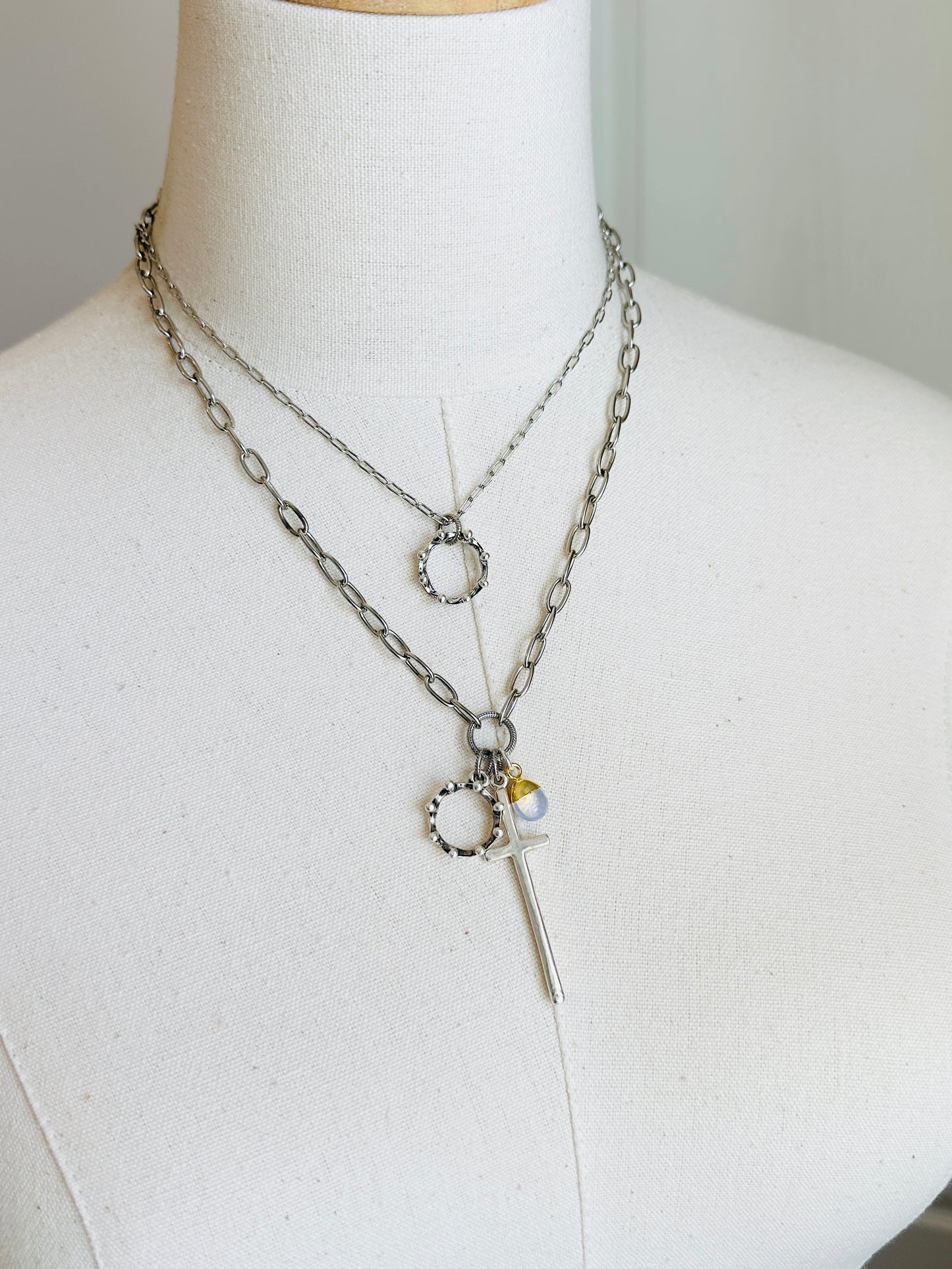 Cross & Crown Necklace