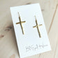 Long Cross Earrings