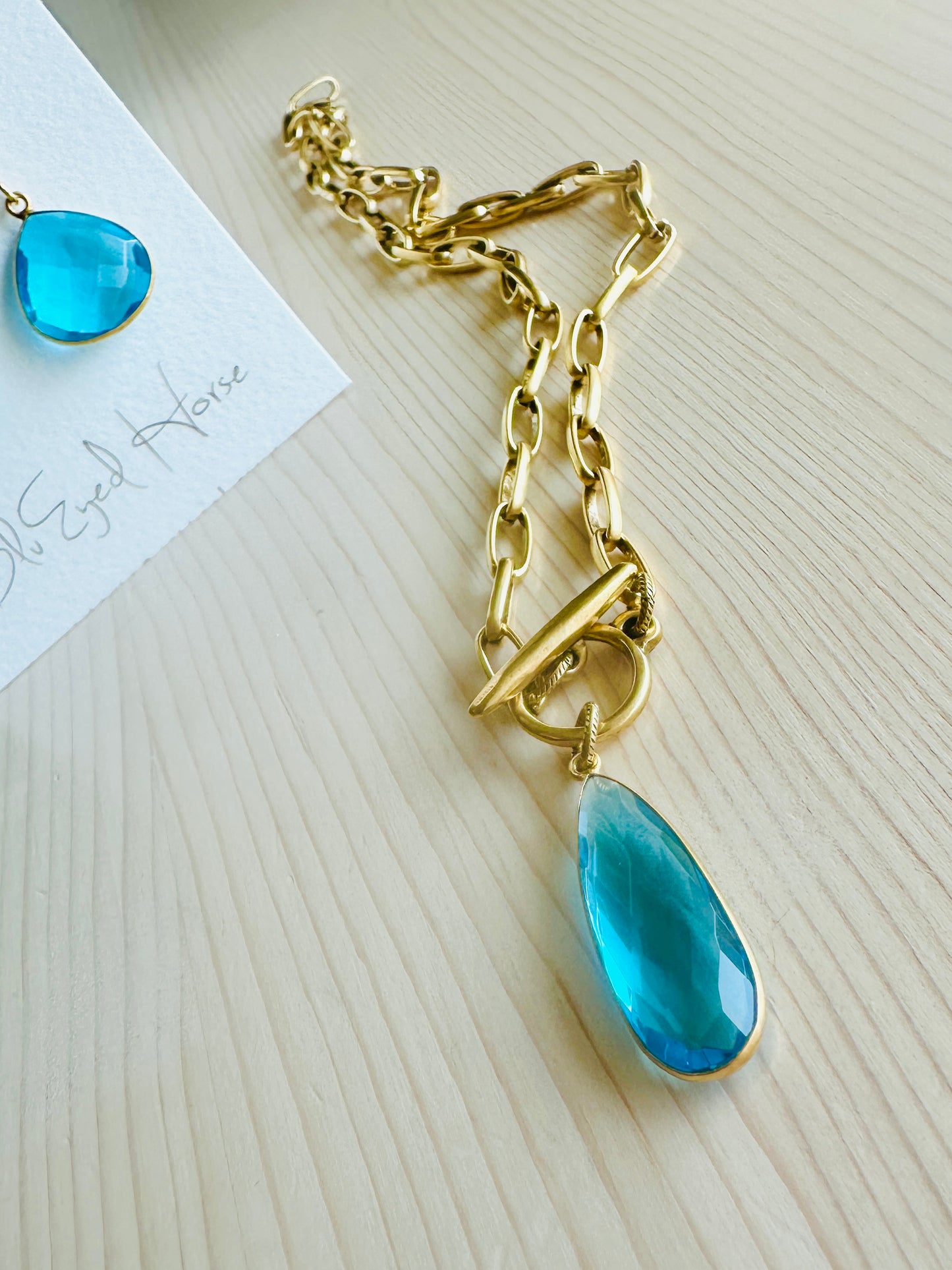 Blue Topaz Necklace