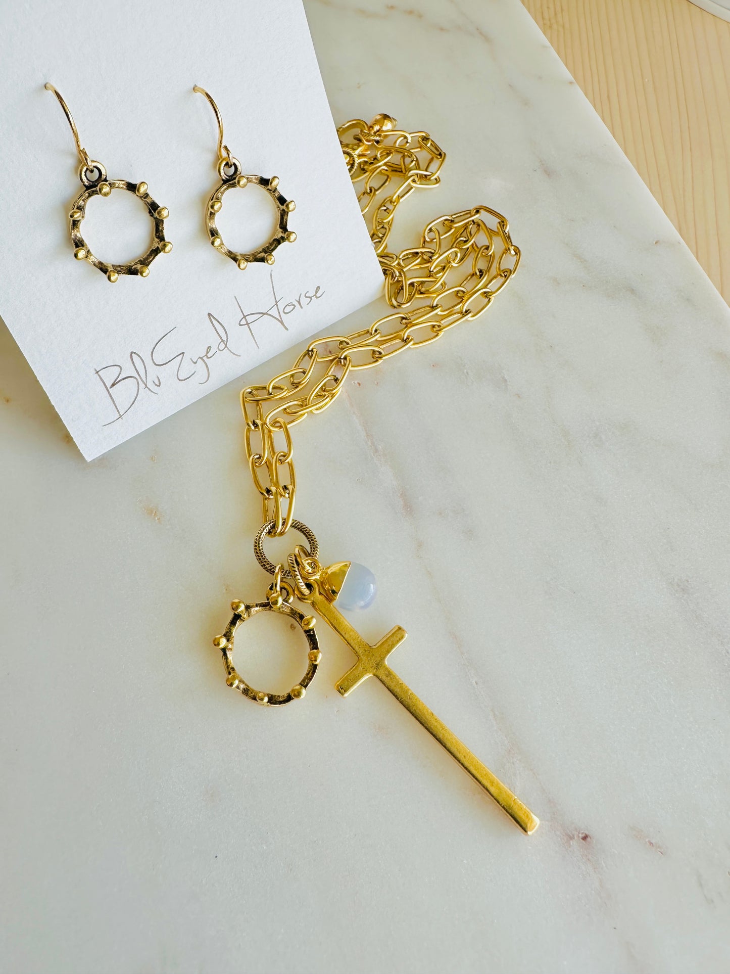 Cross & Crown Necklace