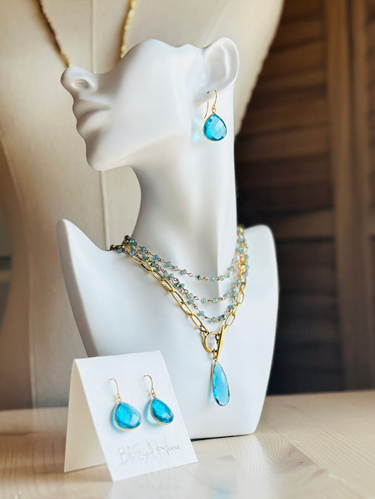 Blue Topaz Necklace