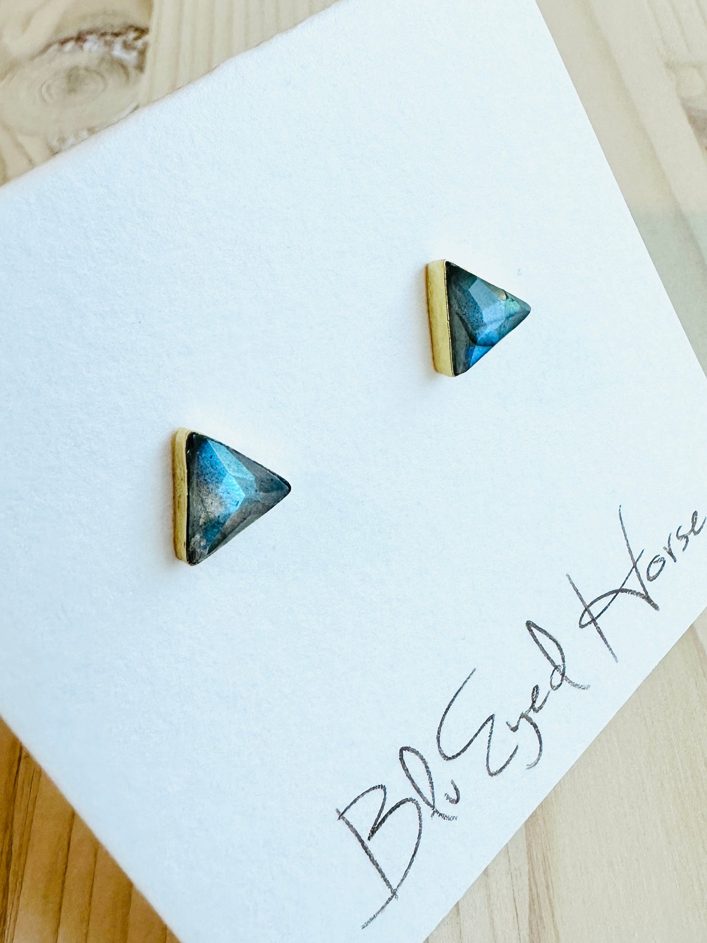 Labradorite Post Earrings