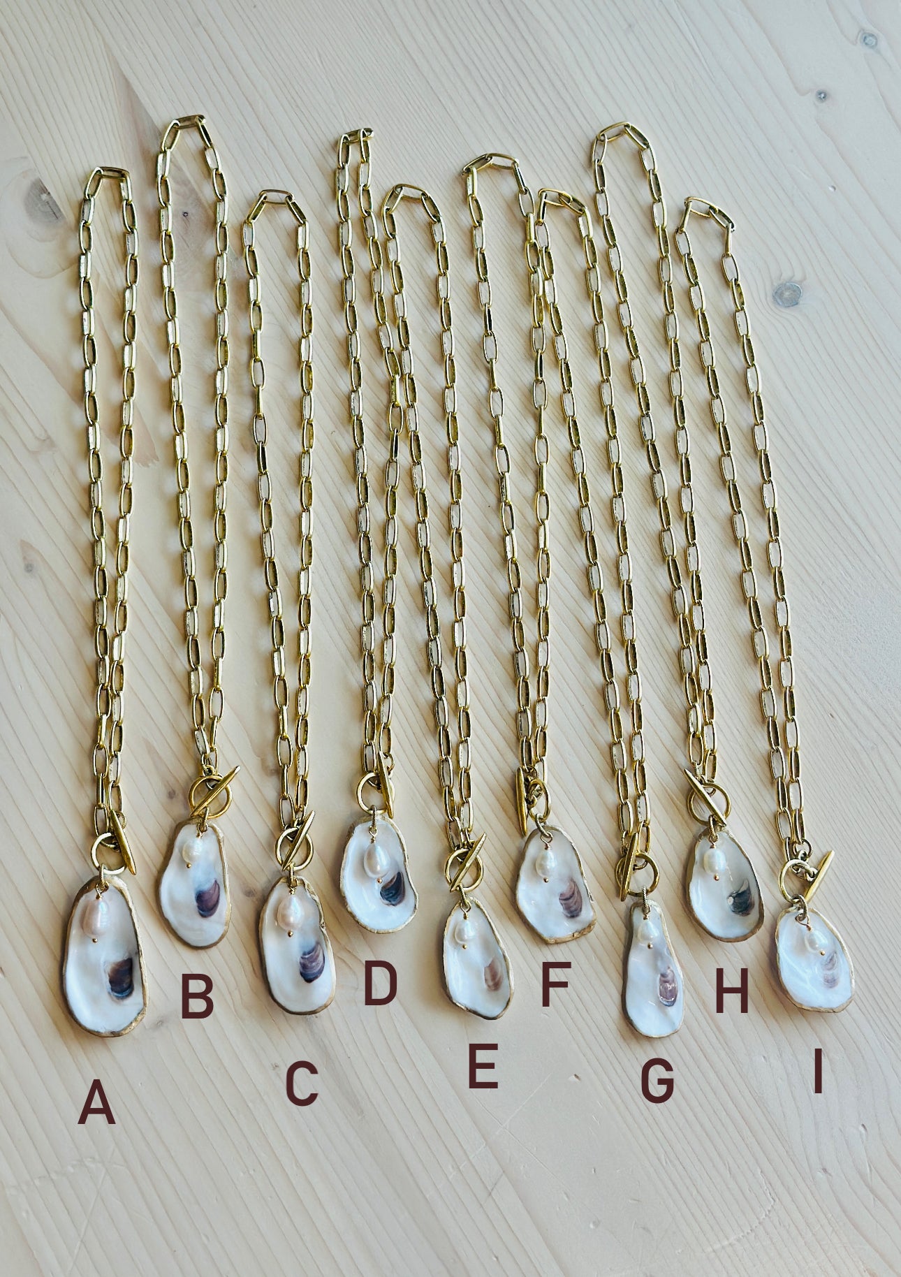 Charleston Oyster Shell Necklaces