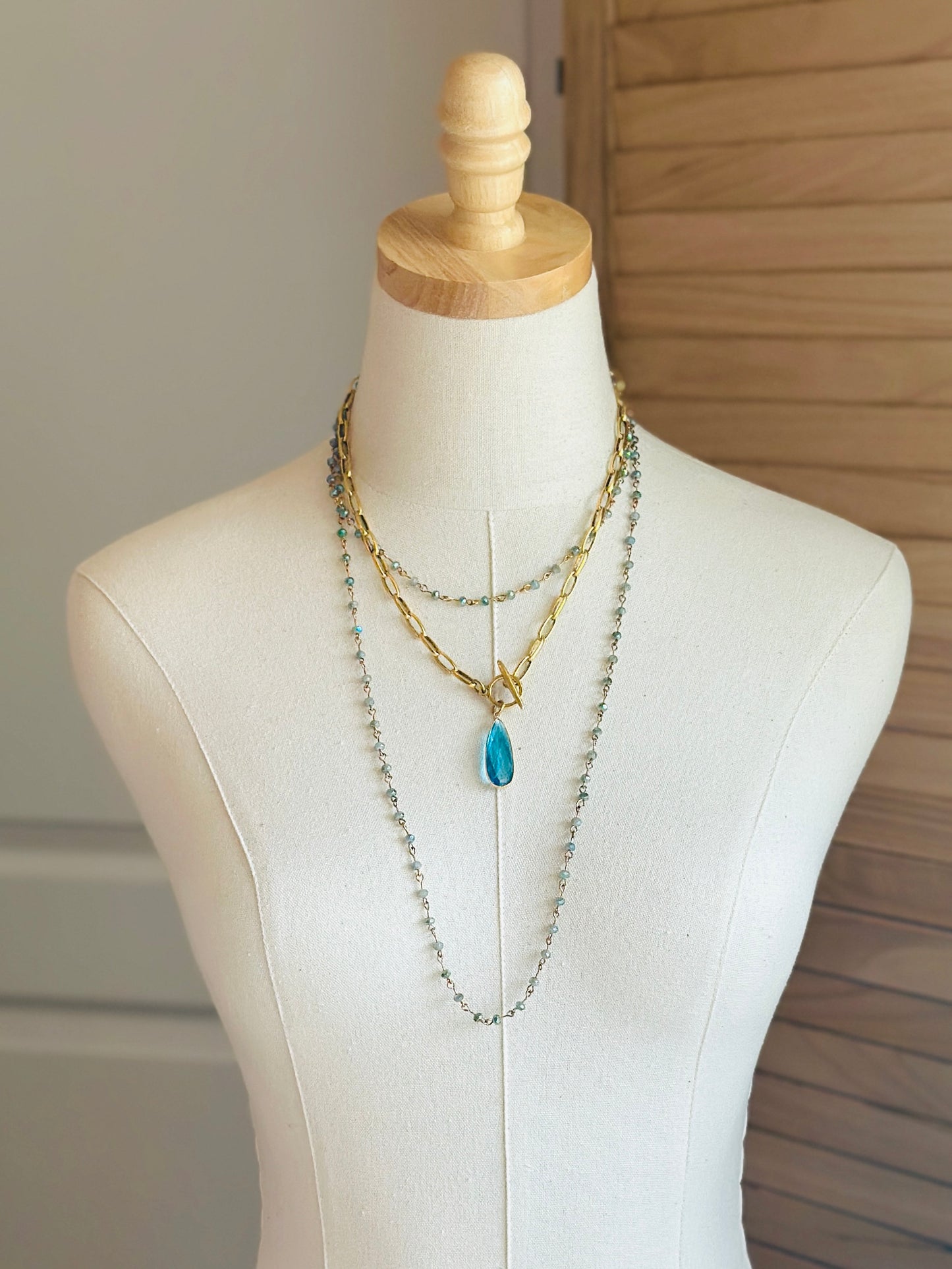 Blue Topaz Necklace