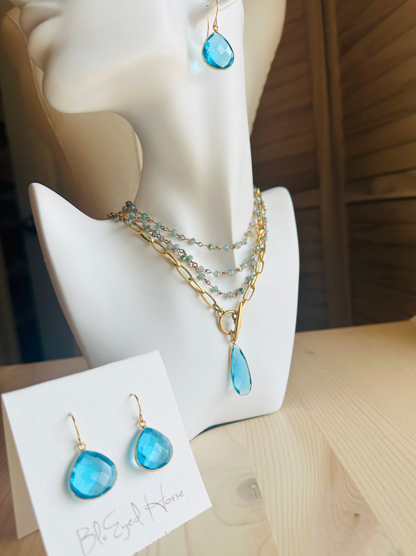 Blue Topaz Necklace