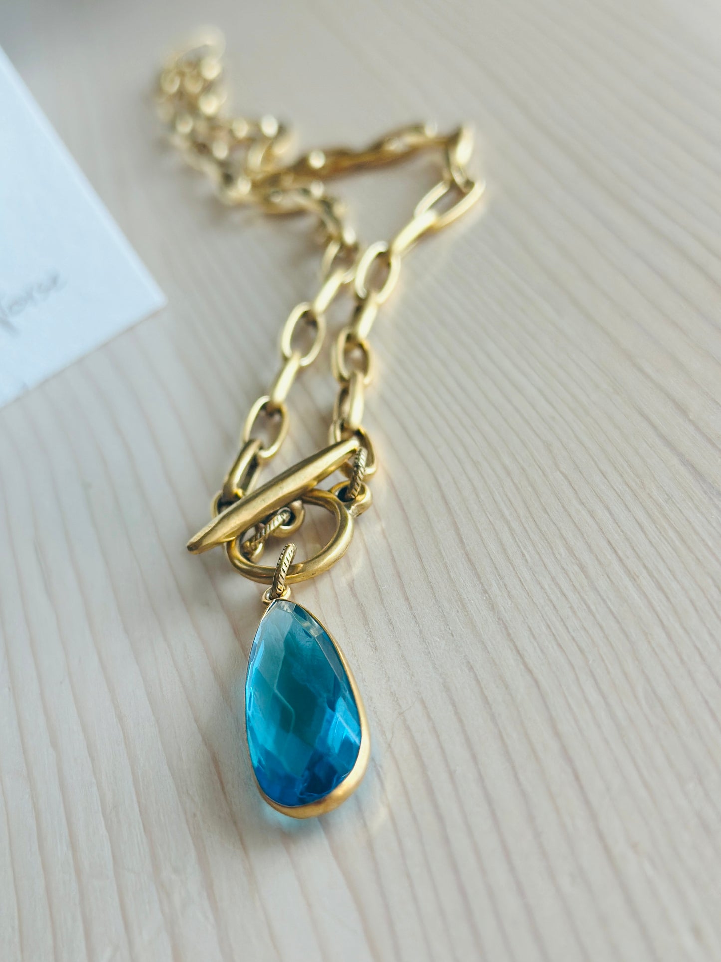 Blue Topaz Necklace