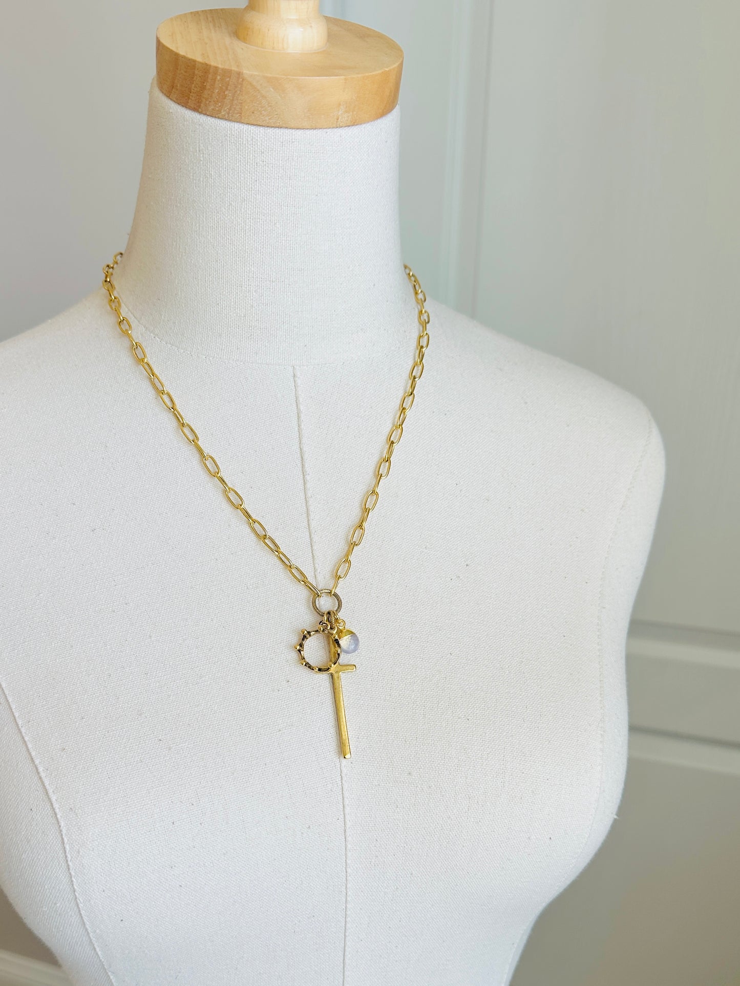 Cross & Crown Necklace