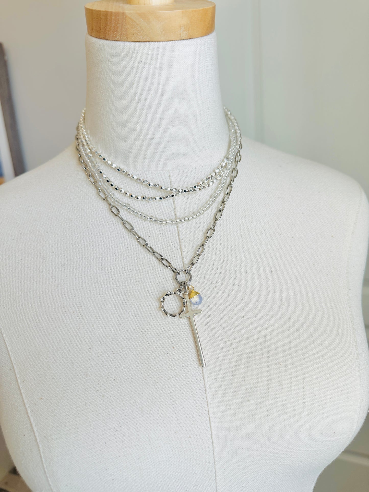 Cross & Crown Necklace