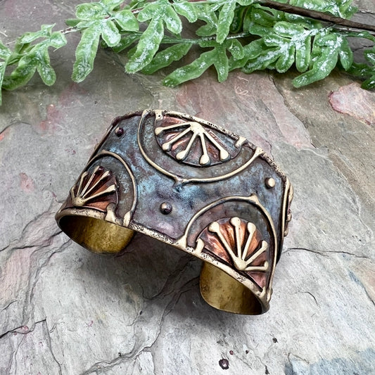 Rustic Sun Patina Cuff