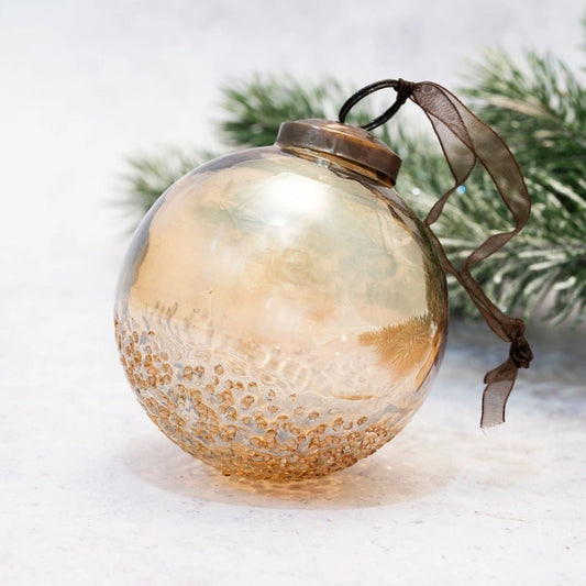 Champagne Moitie Glass Bauble 3"