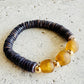 Denali Bracelet- Amber and Plum