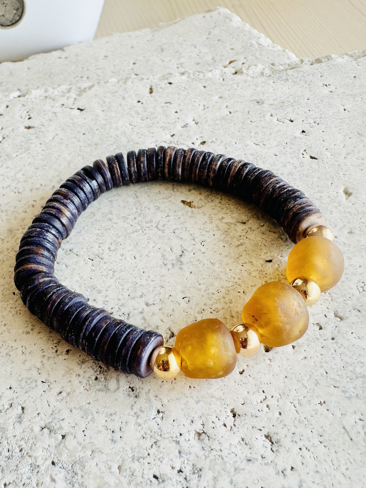 Denali Bracelet- Amber and Plum