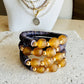 Denali Bracelet- Amber and Plum