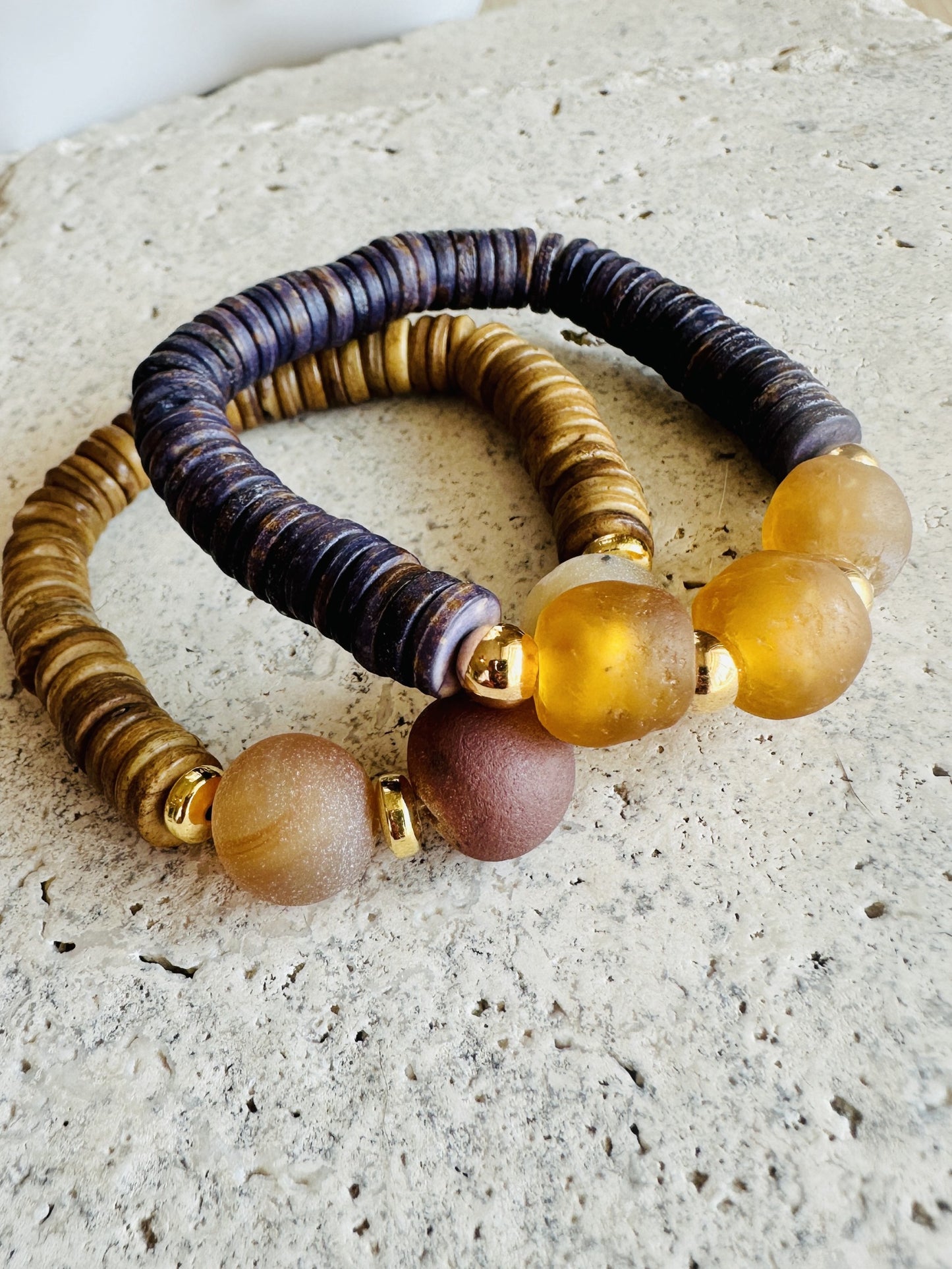 Denali Bracelet- Amber and Plum