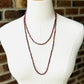 Beaded Wrap Necklace/Bracelet- Iridescent Plum